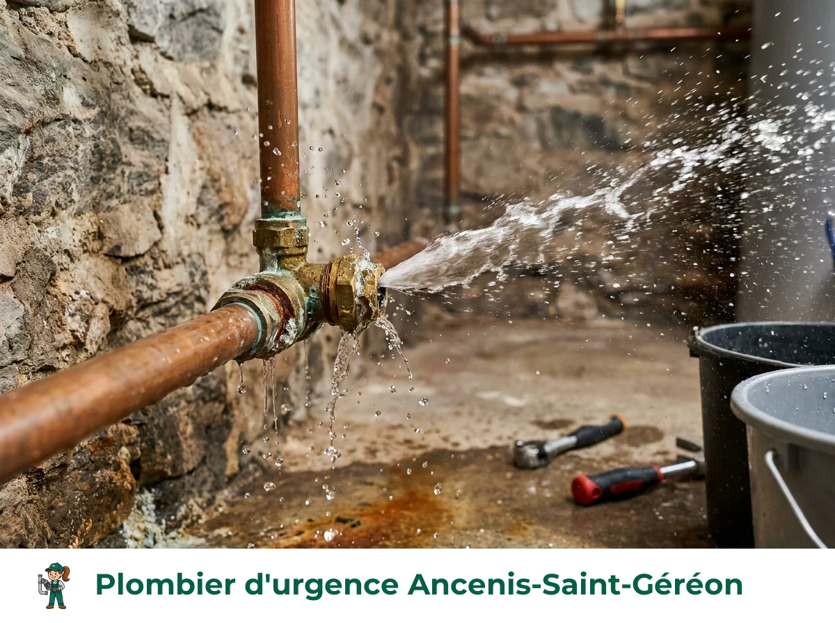 Plombier d'urgence à Ancenis-Saint-Géréon