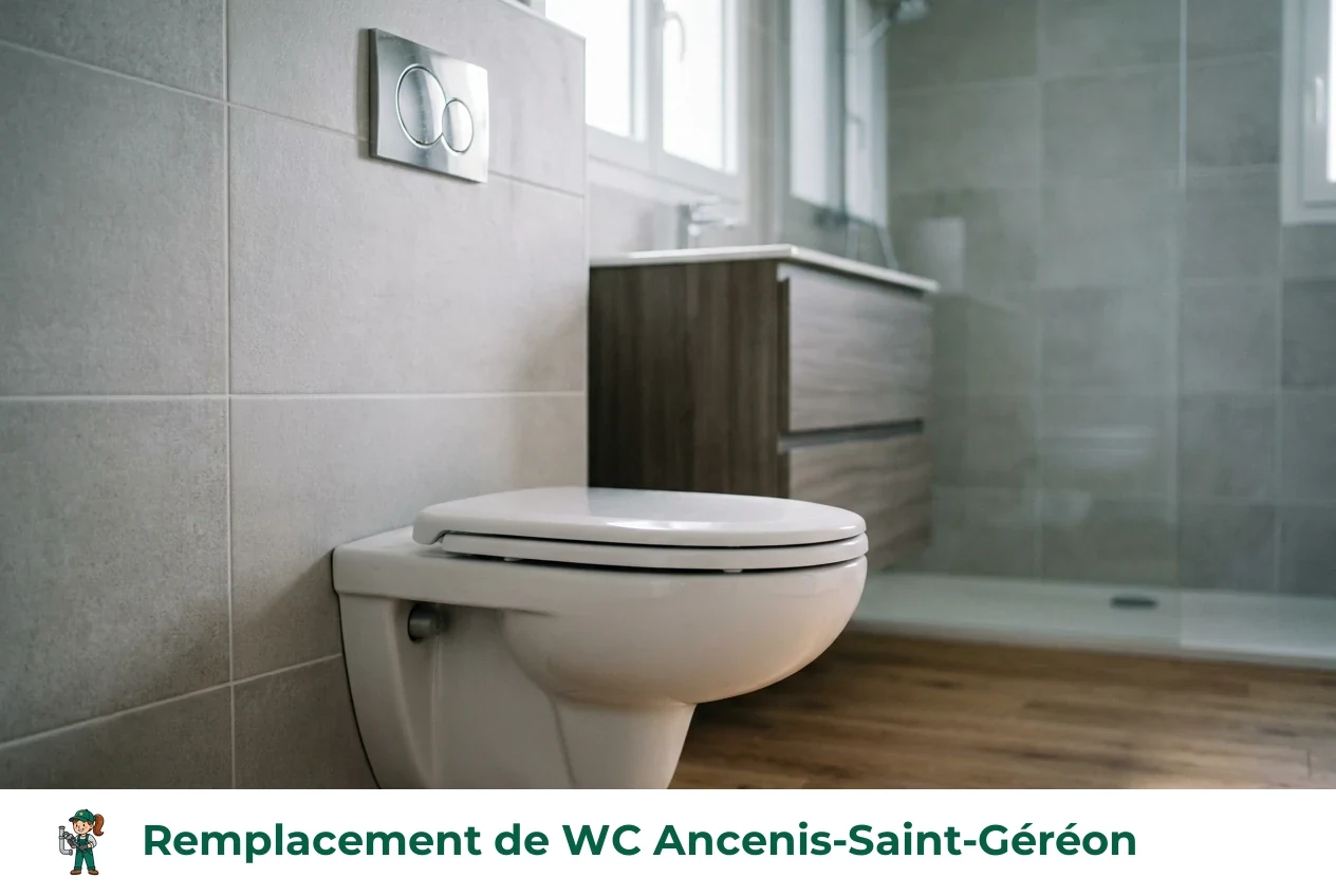 Remplacement de WC à Ancenis-Saint-Géréon
