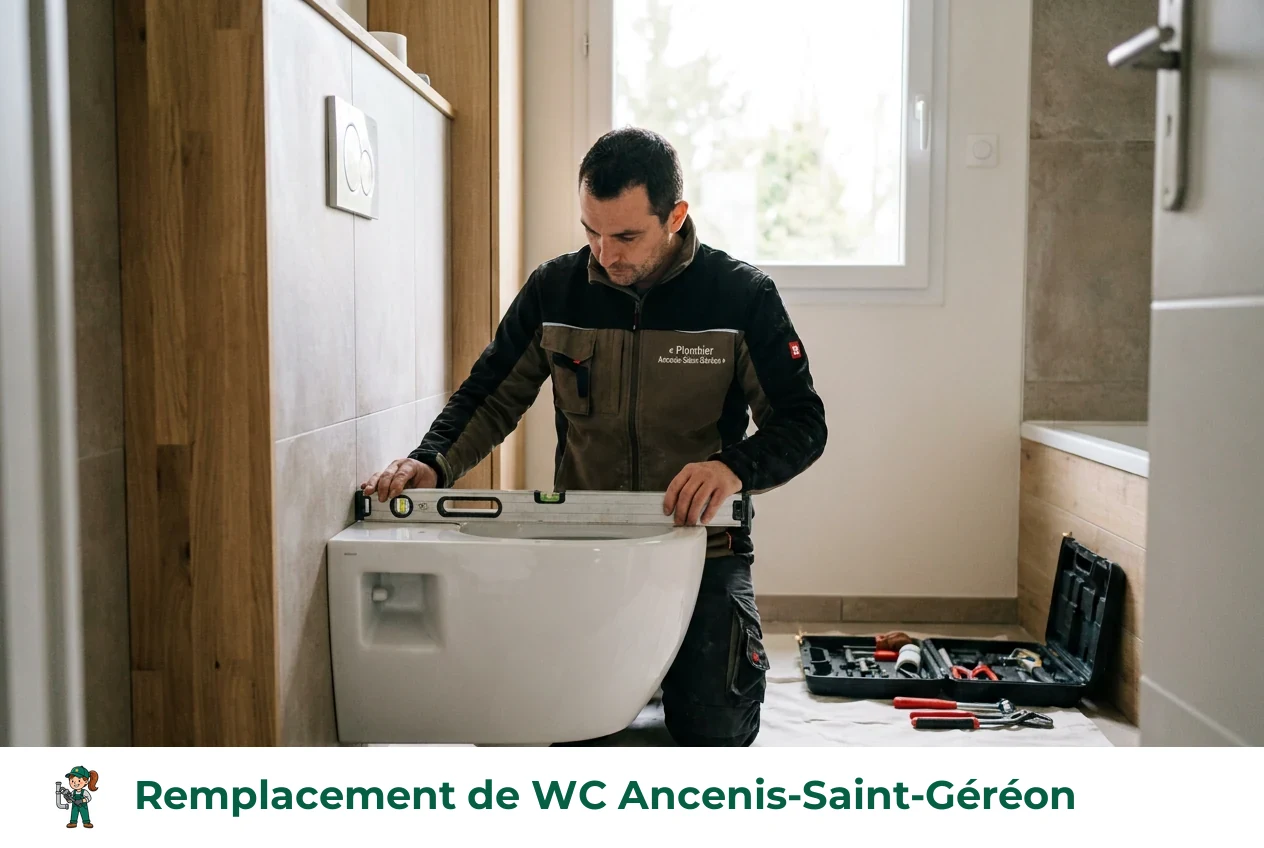 Remplacement de WC à Ancenis-Saint-Géréon
